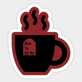 Make Tea Not War Sticker